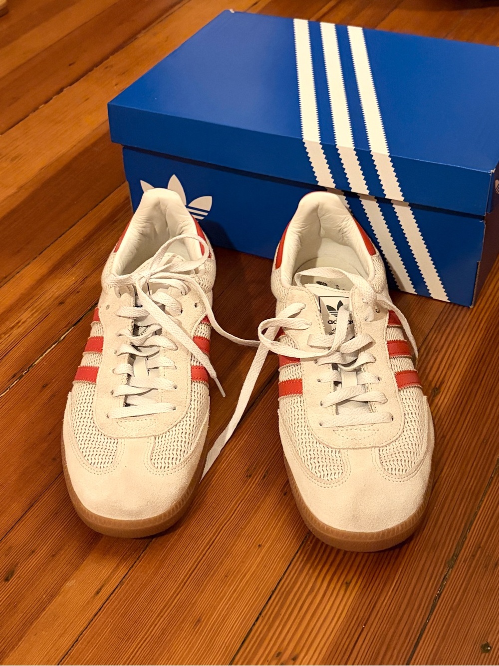 Adidas Samba OG Crystal White / Preloved Red / Gum